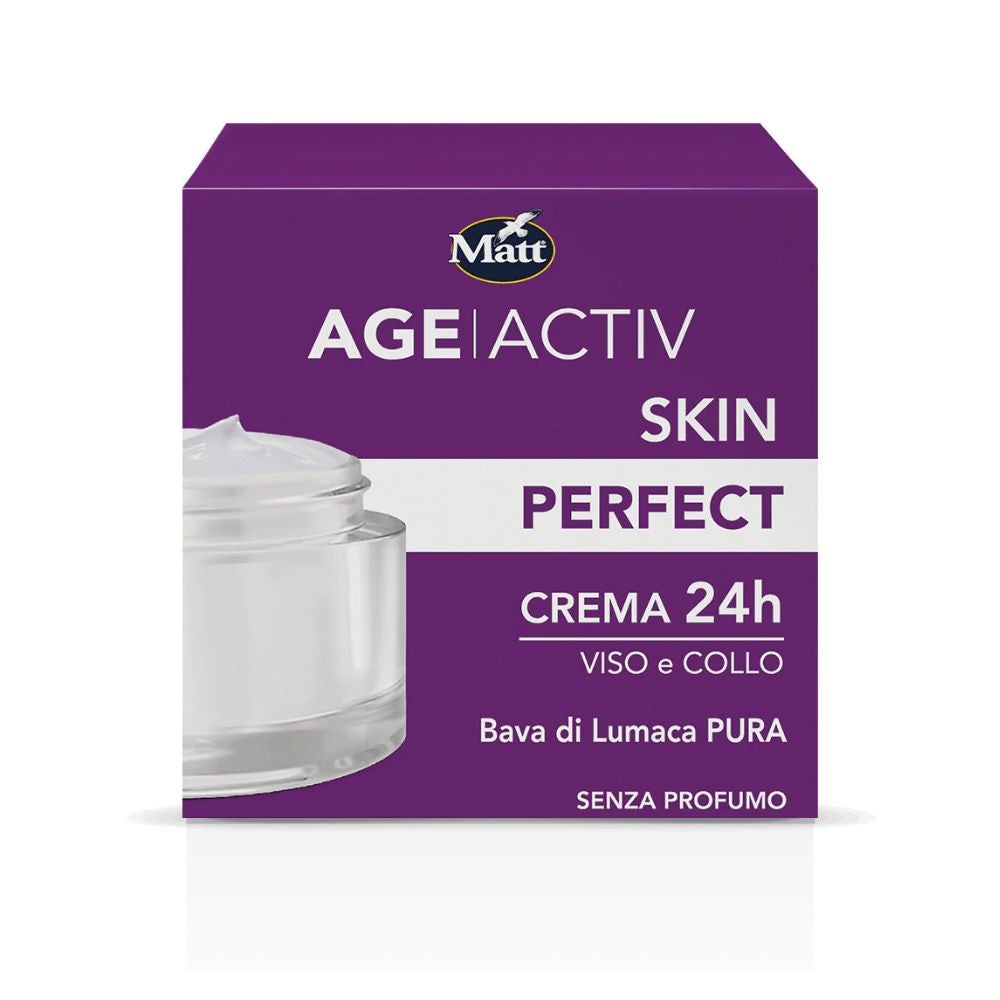 Matt Age Activ - Skin Perfect Crema 24H per Viso e Collo, 50ml