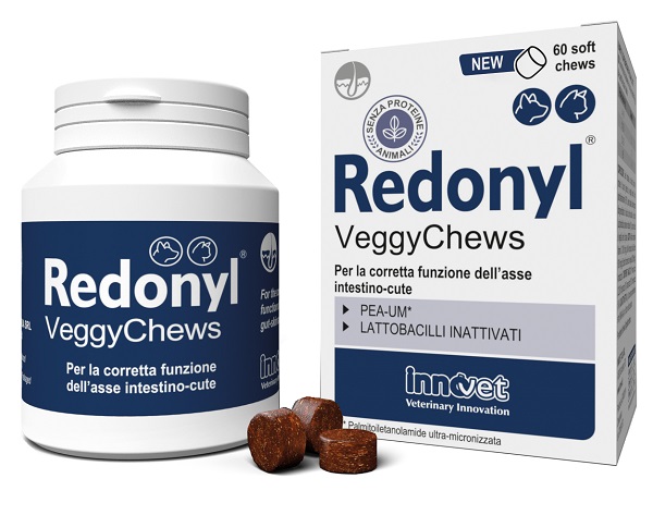 Redonyl Veggy Alimento Complementare Per La Corretta Funzione Dellasse Intestino-cute Di Cani E Gatti 60 Soft Chews