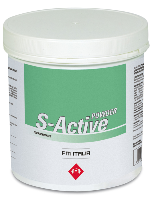 S-ACTIVE POWDER EQUINI POLVERE BARATTOLO 600GR - FM ITALIA