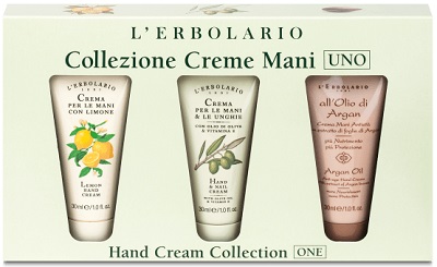Creme Mani Uno Collezione Con Crema Limone 30 Ml + E Unghie Olio D'Oliva All'Olio Di Argan 1 pz