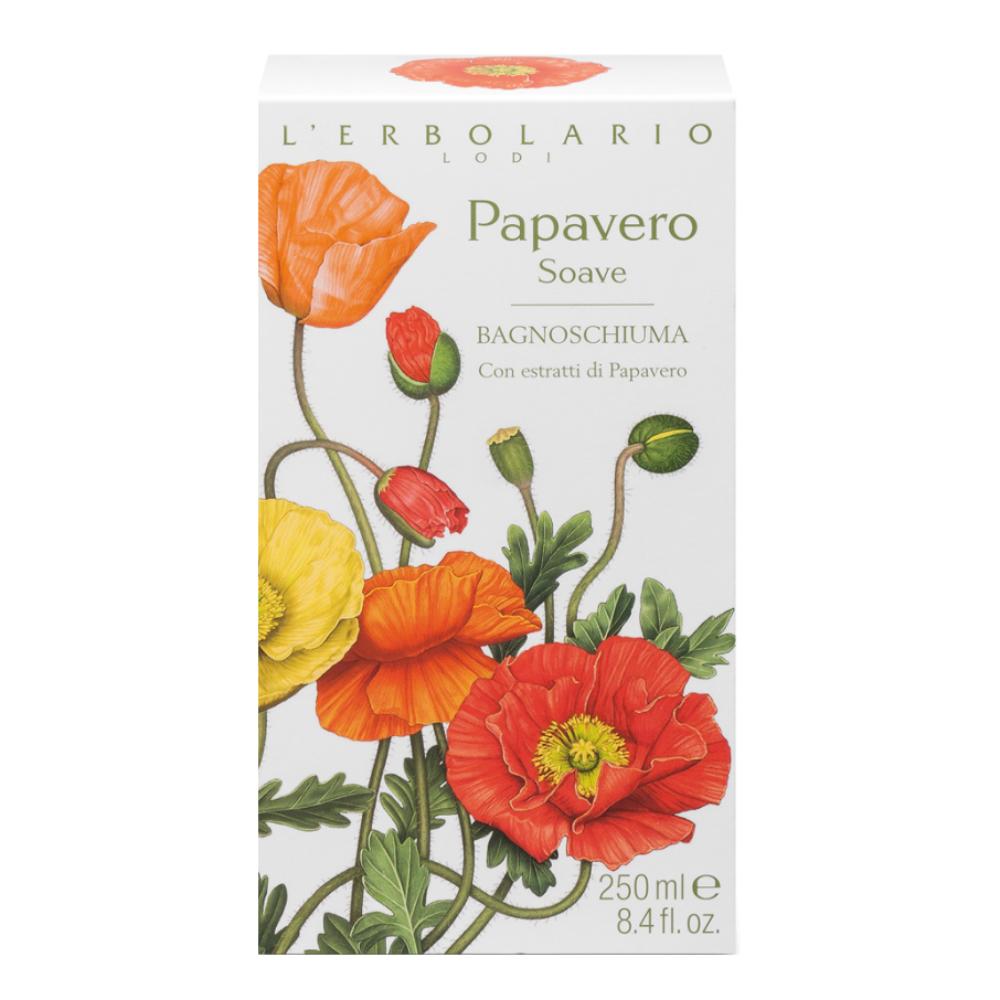 L'Erbolario Papavero Soave Bagnoschiuma 250 ml Schiuma da bagno