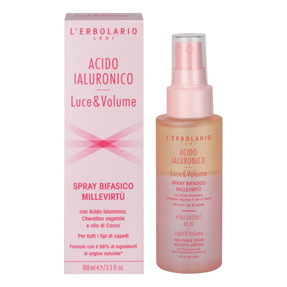 L'erbolario Acido Ialuronico Spray Bifasico Millevirtù Per Capelli 100ml