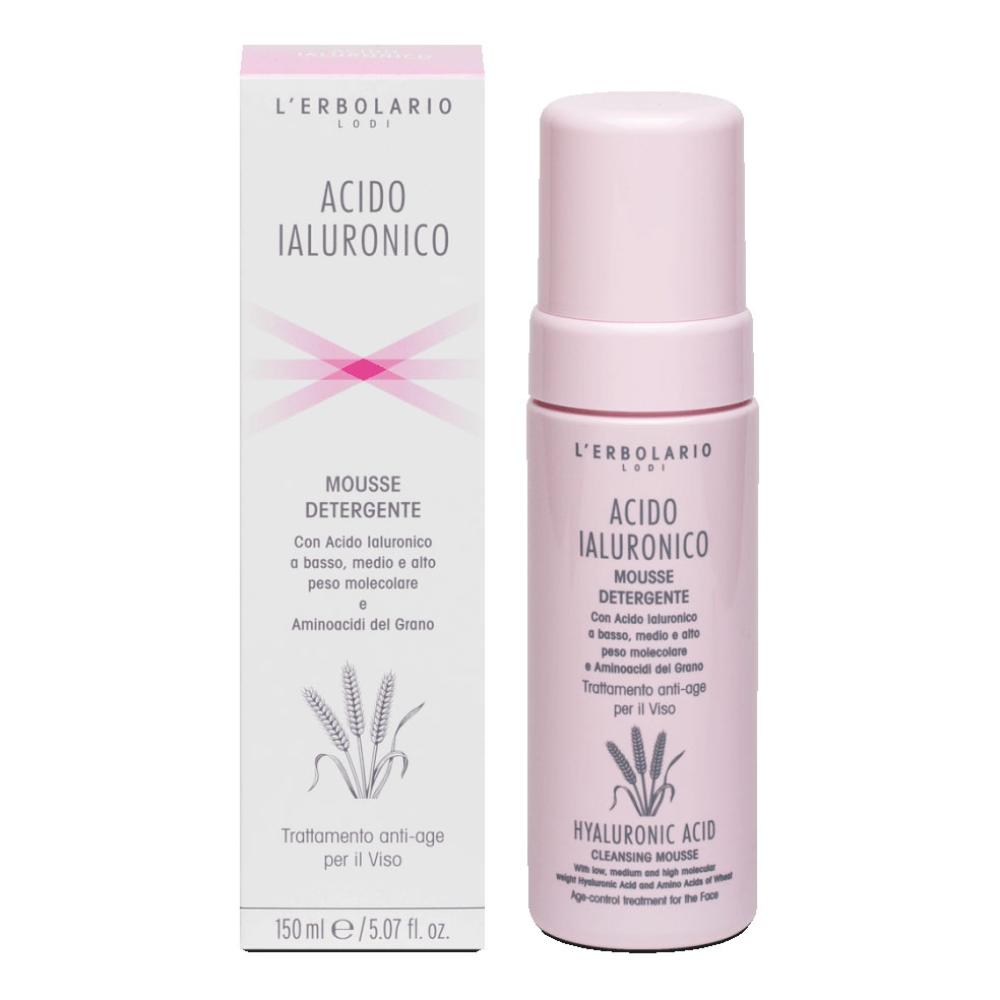 L'erbolario Acido Ialuronico Mousse Detergente Viso Idratante150ml