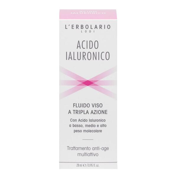 L'Erbolario Acido Ialuronico Fluido Viso a Tripla Azione Antiage 28 ml