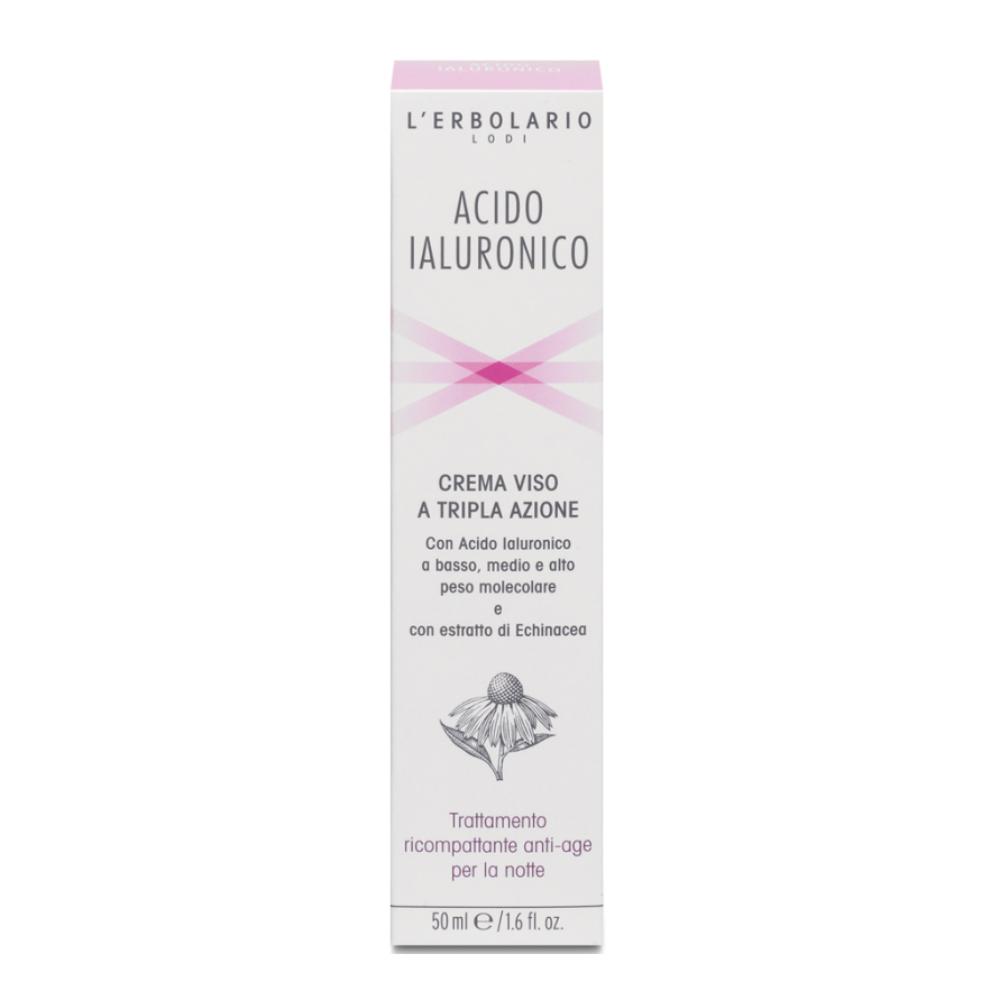 Acido Ialuronico Crema Viso A Tripla Azione Trattamento Ricompattante Antiage Notte 50 Ml ml — confronto prezzi