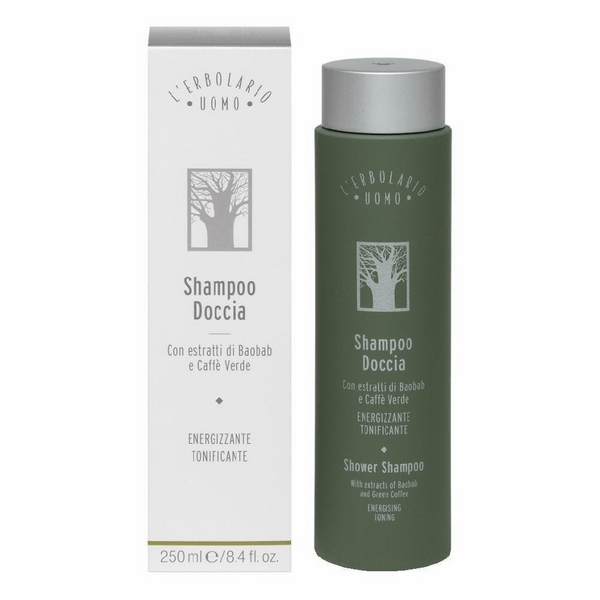 Shampoo Doccia Uomo Detergente per Capelli e Corpo 250 ml