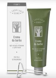 L'Erbolario Uomo - Crema Da Barba Per Pelli Ultrasensibili, 150 ml