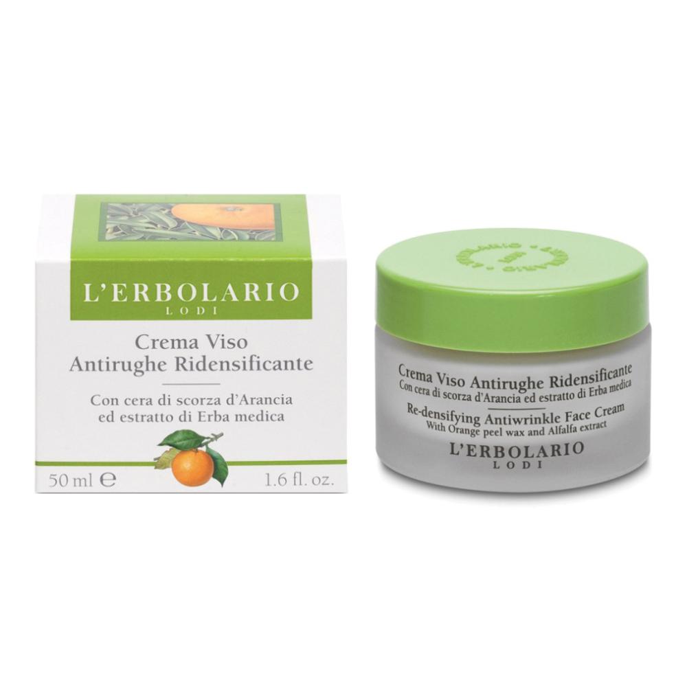 Crema viso antirughe arancia erba medica ridensificante