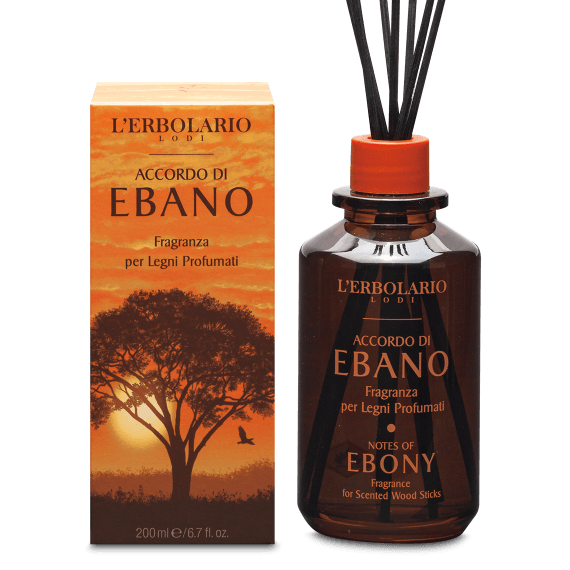 L'Erbolario - Fragranza per Legni Profumati Accordo di Ebano 200 ml - Profuma e Rigenera i Tuoi Legni con la Miglior Fragranza Profumata
