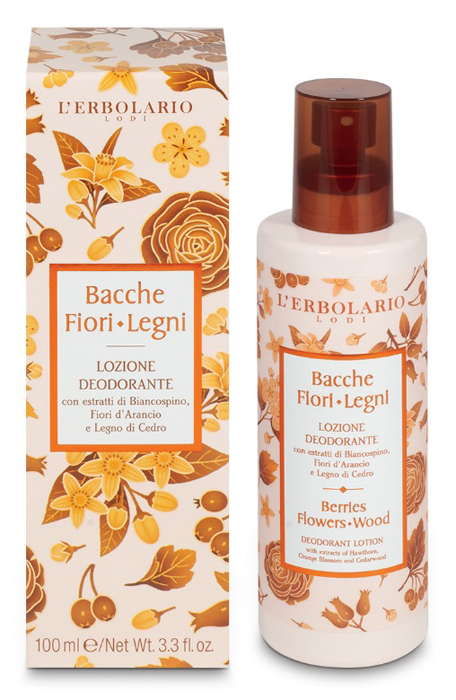 L'Erbolario - Bacche Fiori Legni Lozione Deodorante Confezione 100 Ml — confronto prezzi