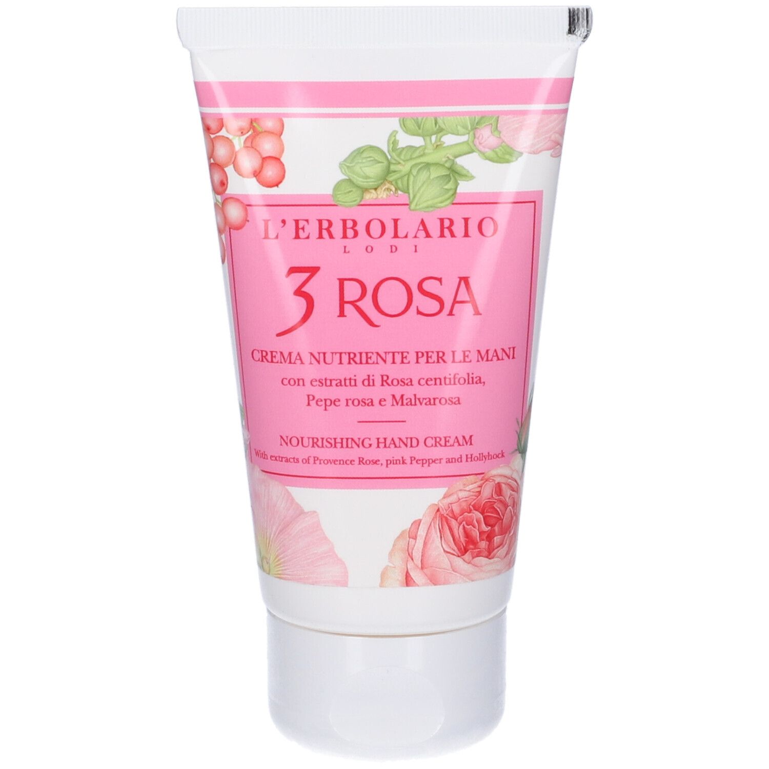 L`Erbolario Crema Nutriente per le Mani 3 Rosa 75 ml la pelle