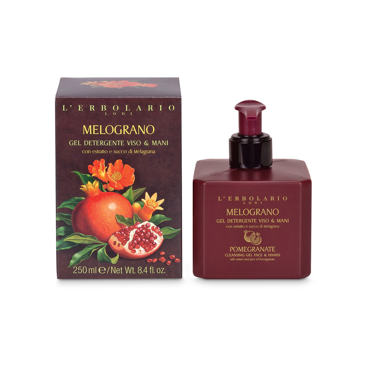 L'Erbolario Melograno Gel Detergente Viso e Mani 250ml - L'Erbolario