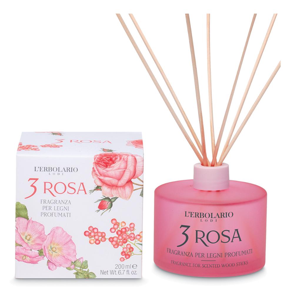 L'Erbolario 3 Rosa Fragranza per Legni Profumati Profumatore Ambienti, 200ml — confronto prezzi