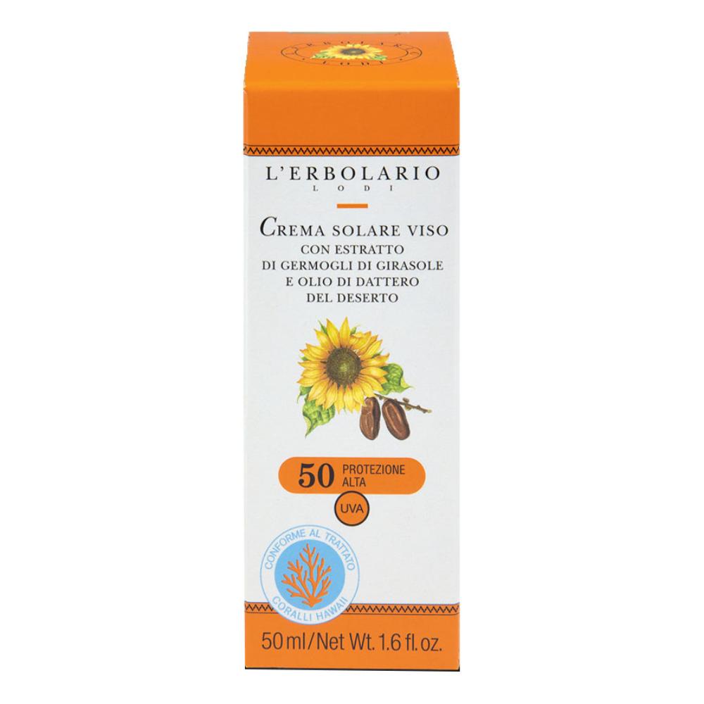 L'Erbolario Solari - Crema Solare Viso SPF50, 50ml