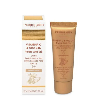 L'Erbolario - Crema Perfezionatrice Viso Vitamina C E Oro 24K Tonalità Chiara Tubetto 50 Ml — confronto prezzi