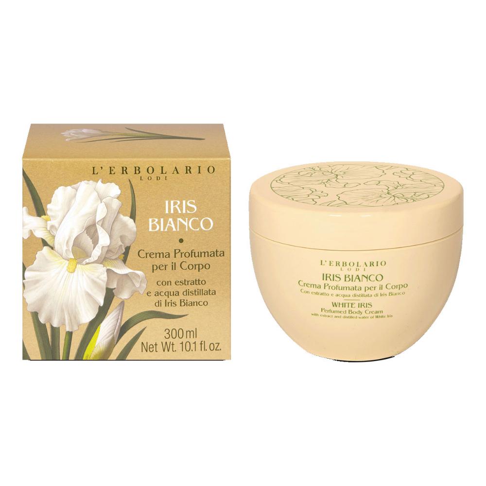 L'Erbolario, Iris Bianco Crema Profumata per il Corpo, 300 ml