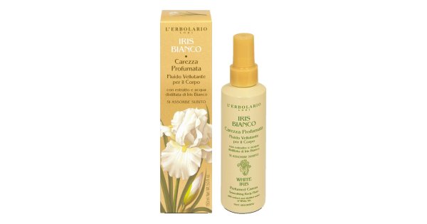 L'Erbolario Iris Bianco - Carezza Profumata Fluido per il Corpo, 150ml
