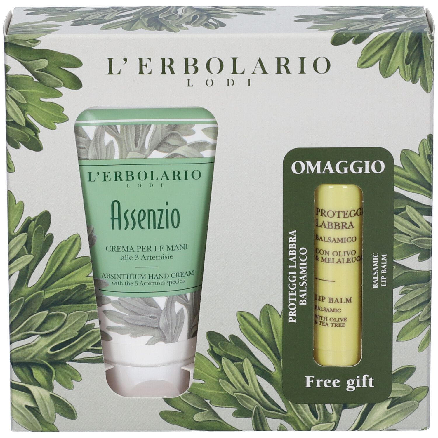 Erbolario Assenzio Cofanetto Regalo Crema Mani e Balsamo Labbra - L'ERBOLARIO