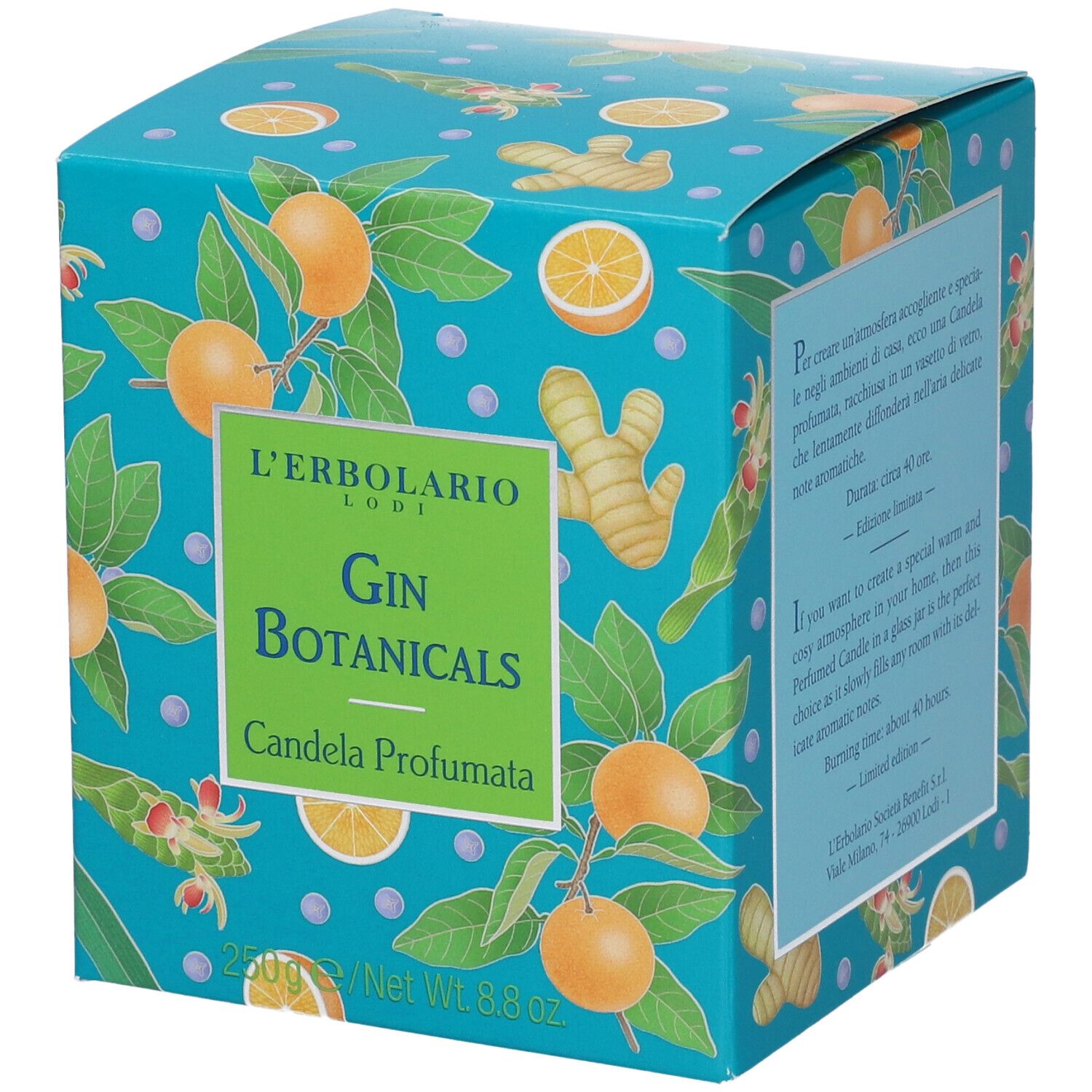 L'Erbolario Gin Botanicals Candela Profumata, 250g — confronto prezzi
