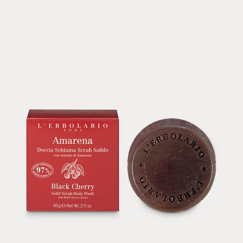 L'Erbolario Doccia Schiuma Scrub Solido Amarena 60 g Sapone