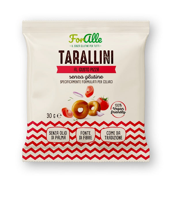 Foralle Tarallini al gusto pizza senza glutine 30 grammi