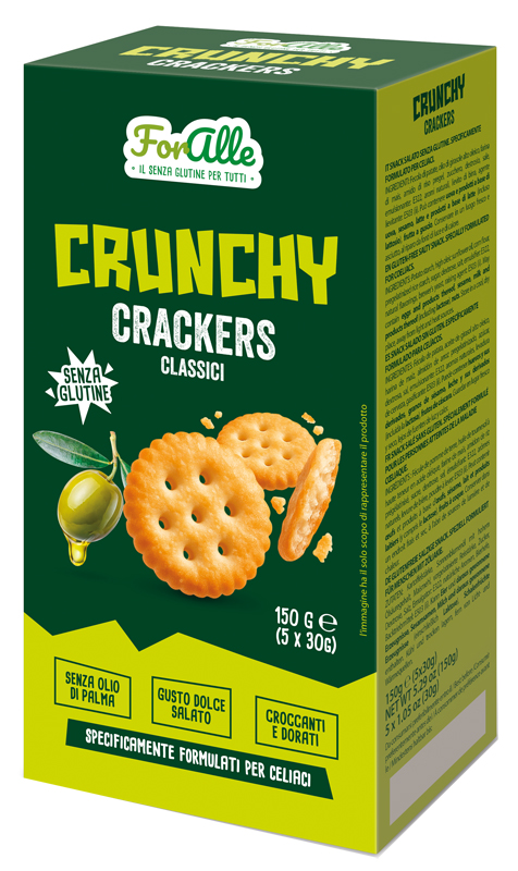 Foralle crunchy crackers classici 5 bustine x 30 g senza olio di palma, gusto dolce salato — confronto prezzi