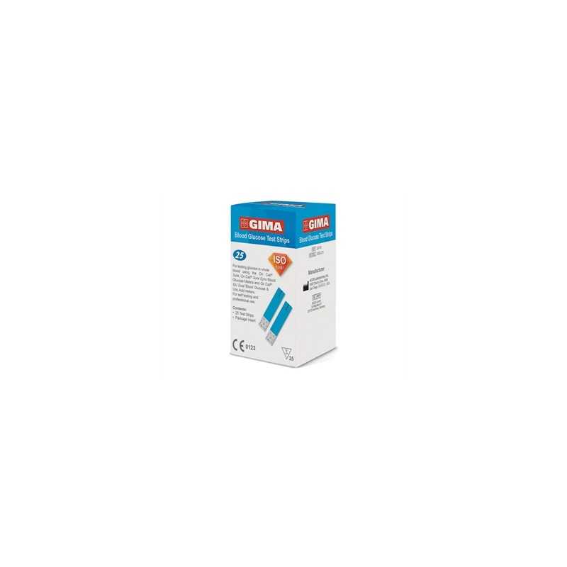 Strisce Glucosio Per Glucometro Gima (Conf. 25 Pz.)