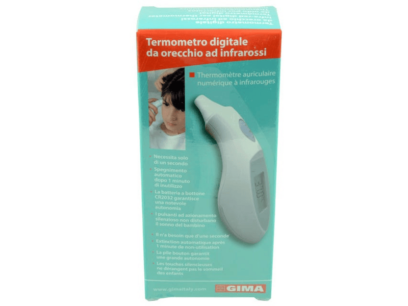 Gima Termometro Orecchio Pocket Cper Misurare Febbre in modo Rapido
