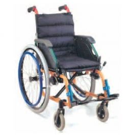 GIMA Carrozzina Pediatrica con Seduta da 35 cm, Pieghevole e Schienale Reclinabile
