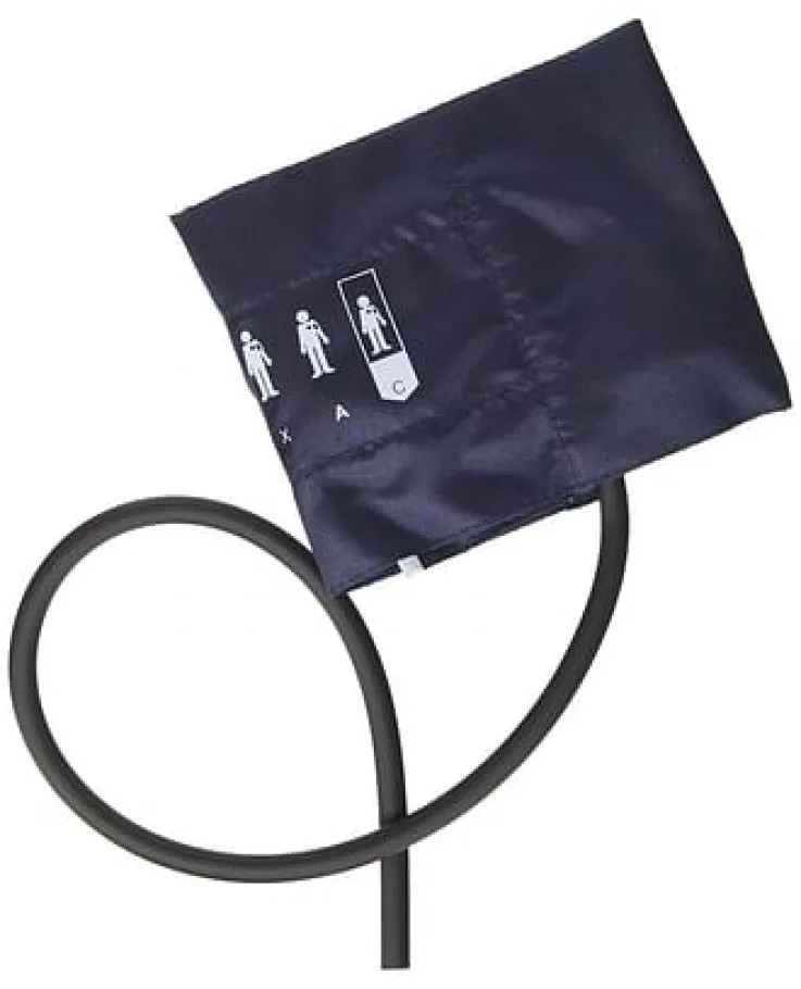 Bracciale in nylon calibrato con polmone ad 1 tubo. modello pediatrico. colore blu