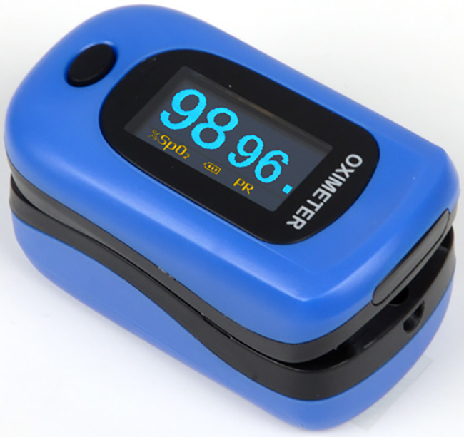 GIMA Pulsossimetro OXY-4 Blu per Misurazione Saturazione e Battito