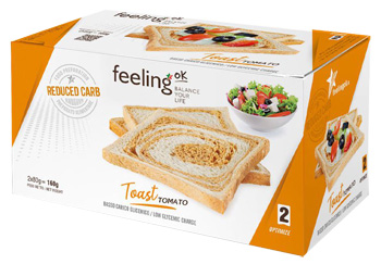 feeling ok toast tomato 2x80g