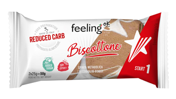 Feeling Ok +Protein Biscottone Cocco Biscotto a Ridotto Tasso di Carboidrati, 50g
