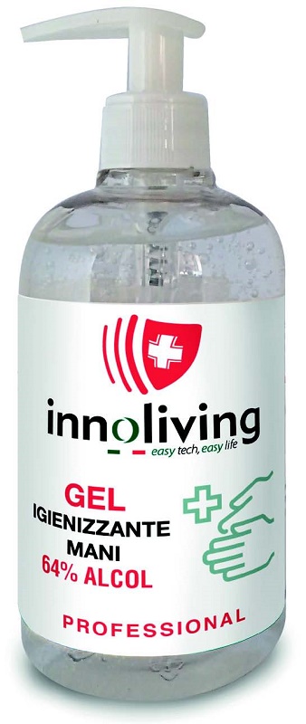 Innoliving gel igienizzante mani 64% alcol 500 ml