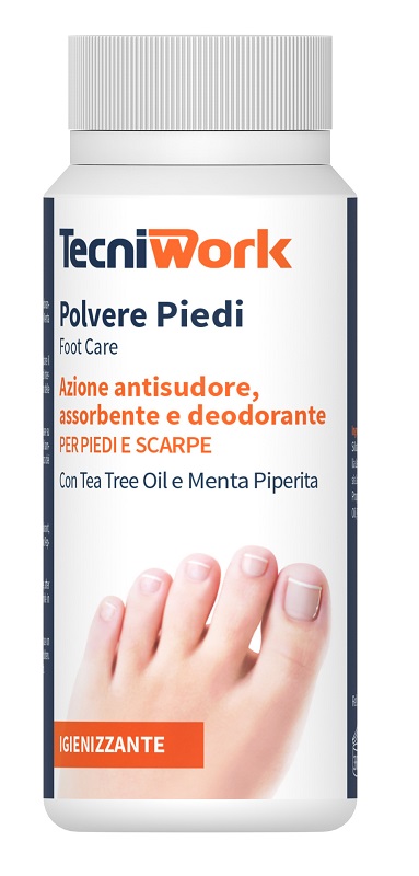 Tecniwork polvere deodorante per i piedi flacone 75 g