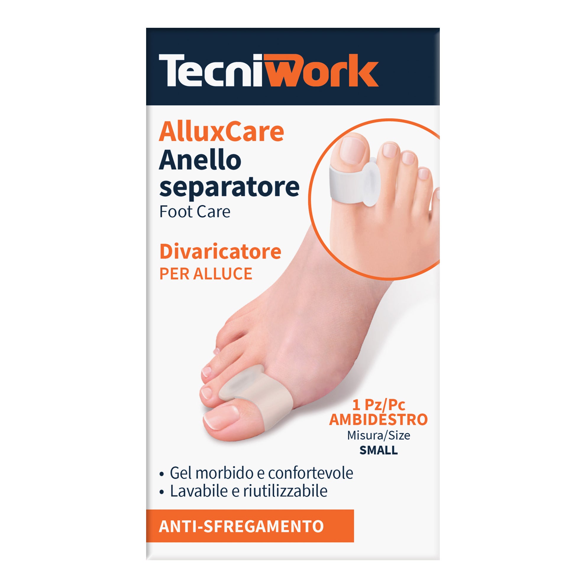 Tecniwork Alluxcare Anello Separatore Alluce Taglia S — confronto prezzi