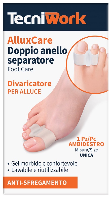 Tecniwork AlluxCare Doppio Anello Separatore per Alluce - Ambidestro Misura Unica 1 pz Fasciatura — confronto prezzi