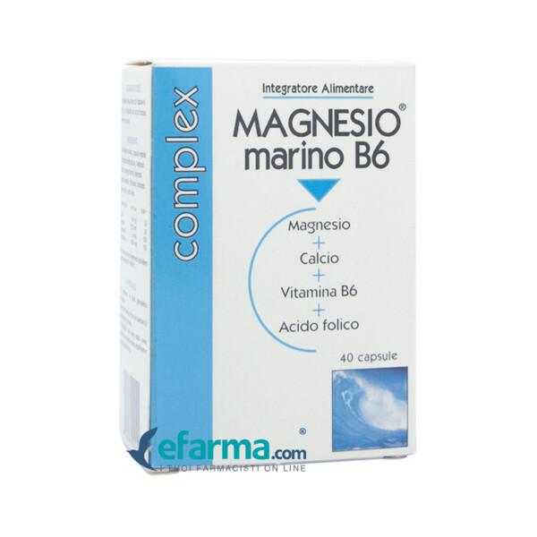 Magnesio Marino B6 Integratore 40 Capsule