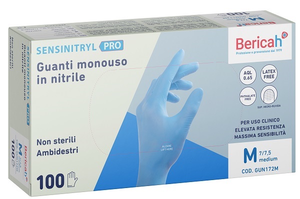 Sensinitryl Pro Guanto In Nitrile Taglia M 100 Pezzi