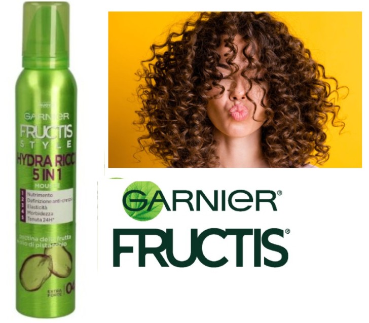GARNIER FRUCTIS STYLE - MOUSSE RICCI DEFINIZIONE , Hydra Ricci 5in1