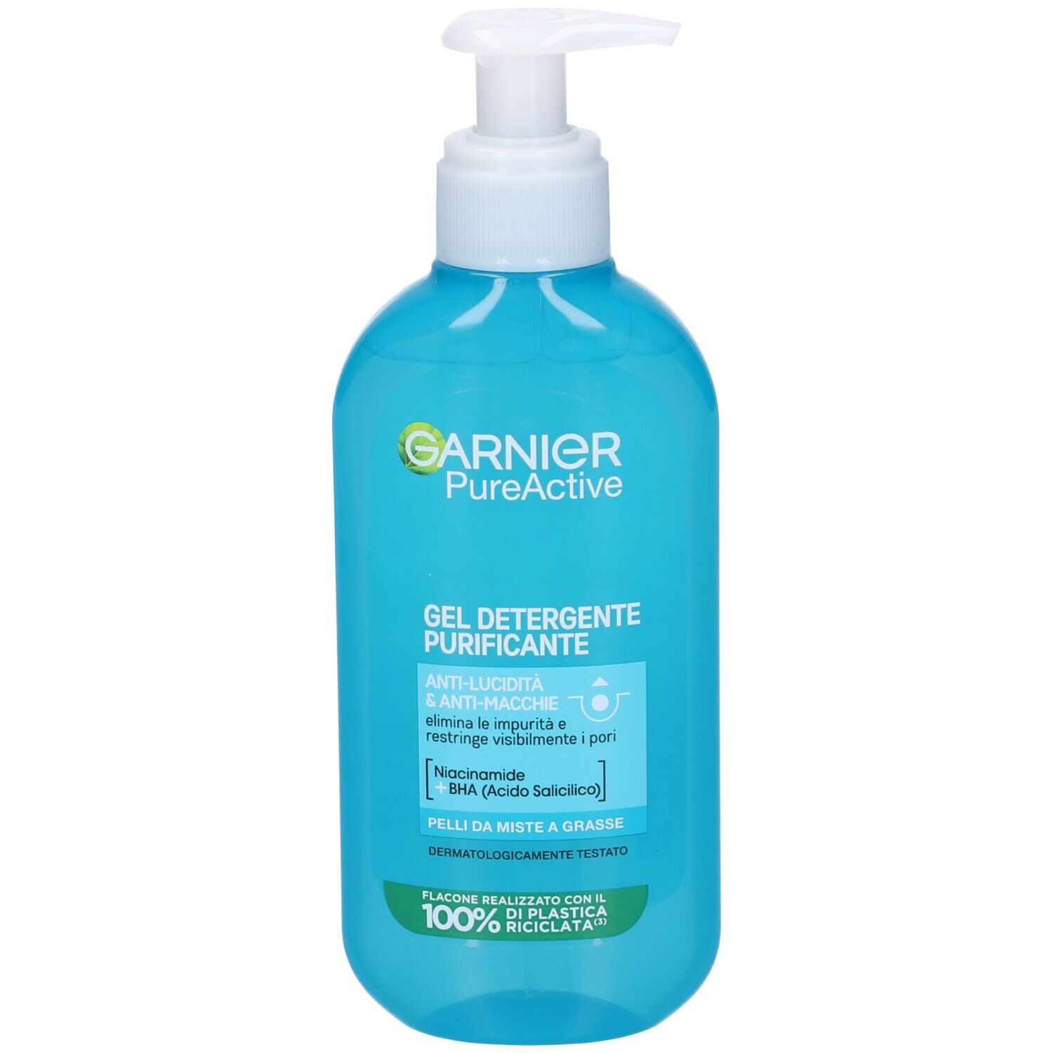 Garnier Gel Detergente Pure Active, detergente purificante quotidiano per pelli miste-con Imperfezioni, 200 ml — confronto prezzi
