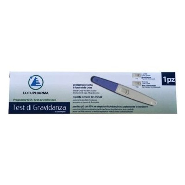 Test Gravidanza LotoPharma 1 Pezzo - Test di Gravidanza Rapido e Affidabile per Uso Domestico