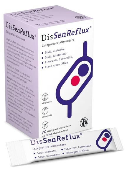 Dissenreflux 20 Stick Integratore di Sodio Alginato e Acido Ialuronico