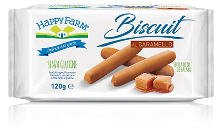 Happy farm biscuit caramello 120 g