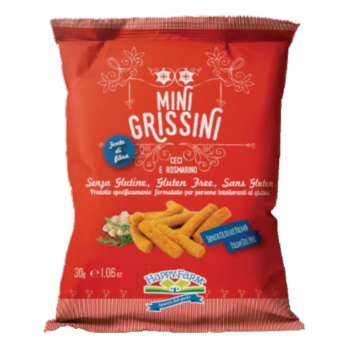 Happy farm mini grissini ceci/rosmarino 30 g