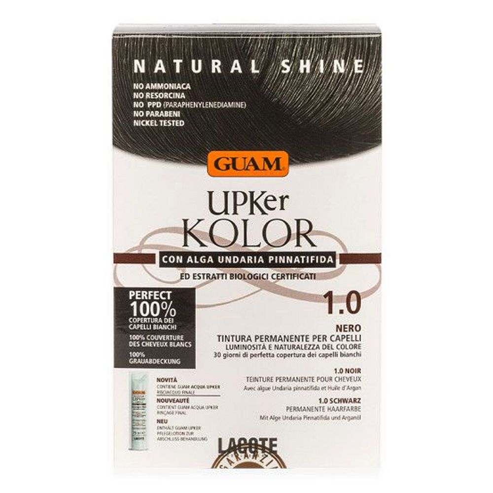 GUAM® Upker Kolor Tinta Capelli Nero 1.0 Idf 140 ml Tintura