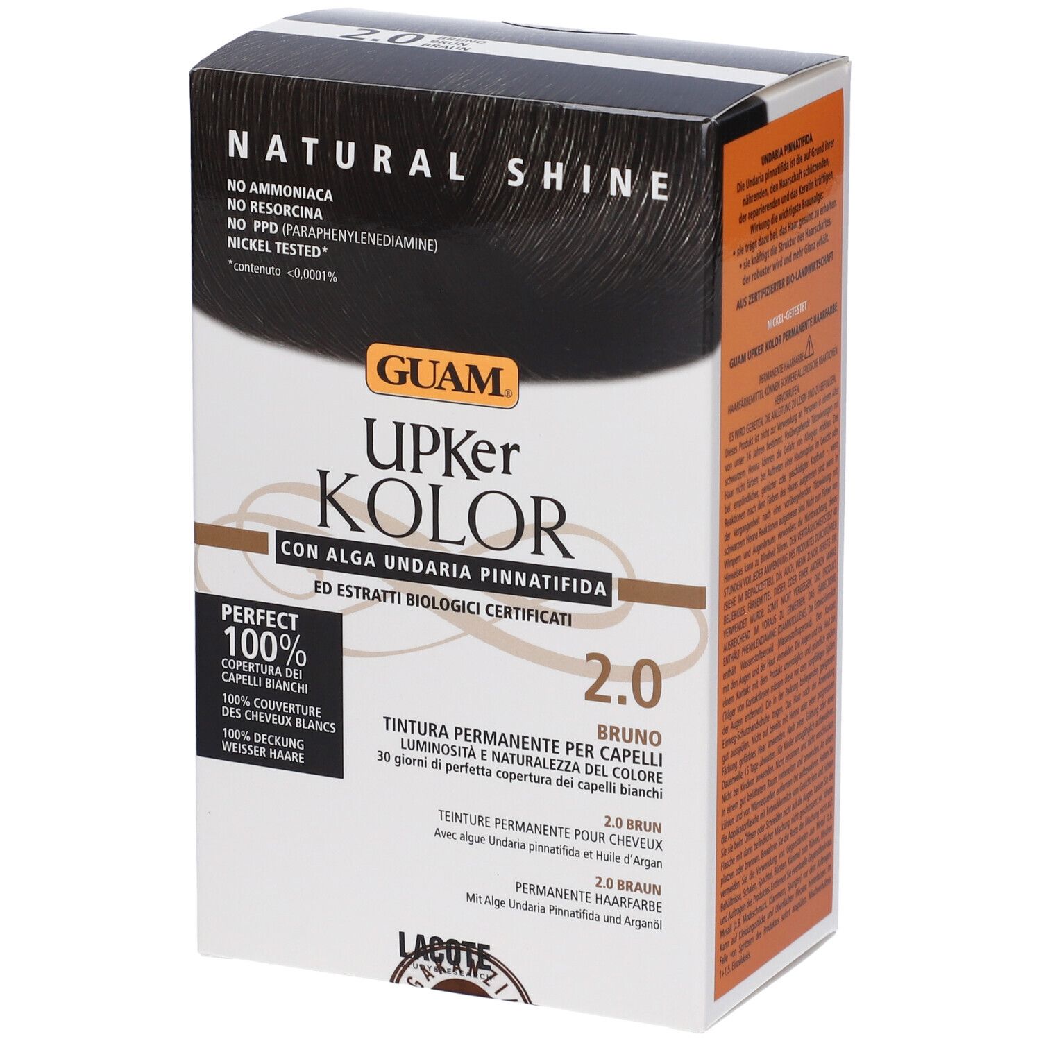 GUAM® Upker Kolor Tinta Capelli Bruno 2.0 Idf 140 ml Tintura — confronto prezzi