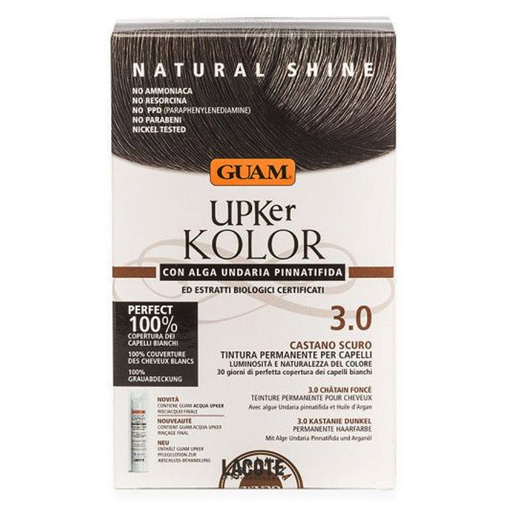 GUAM® Upker Kolor Tinta Capelli Castano Scuro 3.0 Idf 140 ml Tintura — confronto prezzi