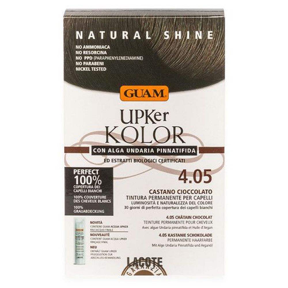 GUAM® Upker Kolor Tinta Capelli Castano Ciccolato 4.05 Idf 140 ml Tintura
