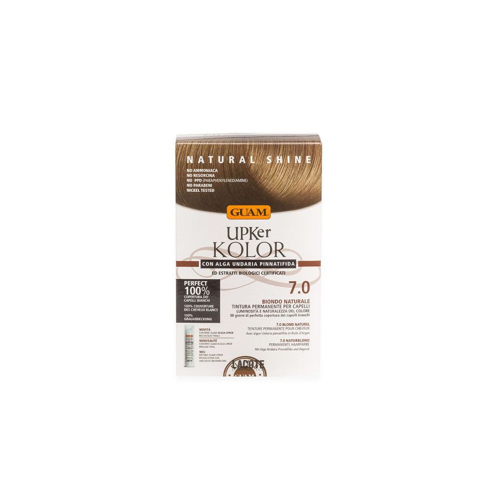 GUAM® Upker Kolor Tinta Capelli Biondo Intenso 7.0 Idf 140 ml Tintura